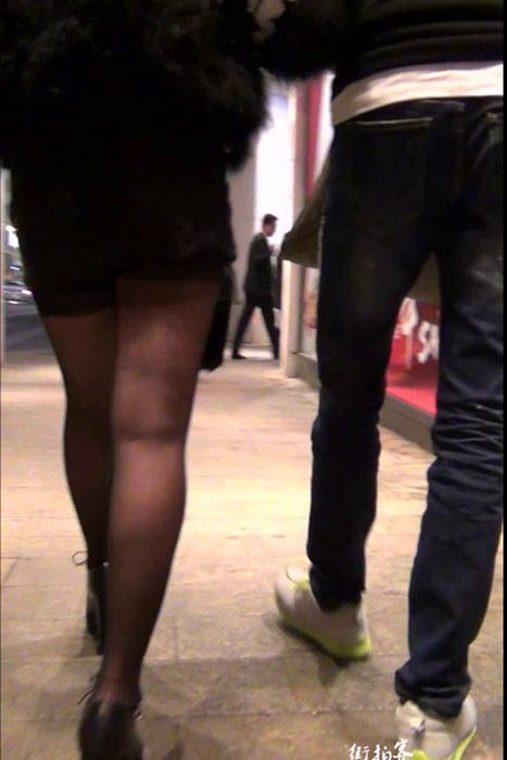 [街拍客视频]jx0607 跟拍黑丝超短裙美女