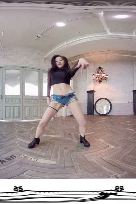 [VR全景写真视频]ID0015 VR全景视频：齐臀短裤 大尺度热舞-韩国女团